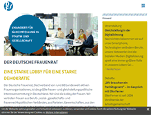 Tablet Screenshot of frauenrat.de